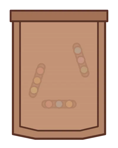 Candy Shop merge container with obstacle walls