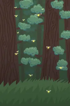 Ball is God vertical descent forest background