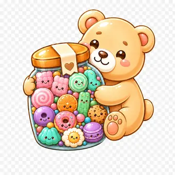 Candy Shop bear mascot character