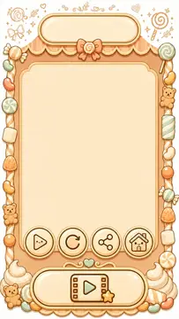Candy Shop casual merge puzzle pause background