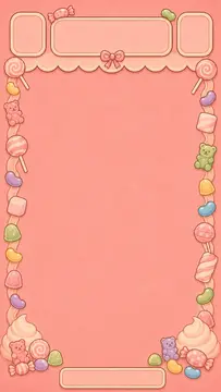 Candy Shop cozy candy merge puzzle background 01