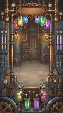 Paint Blasters color arcade puzzle menu background
